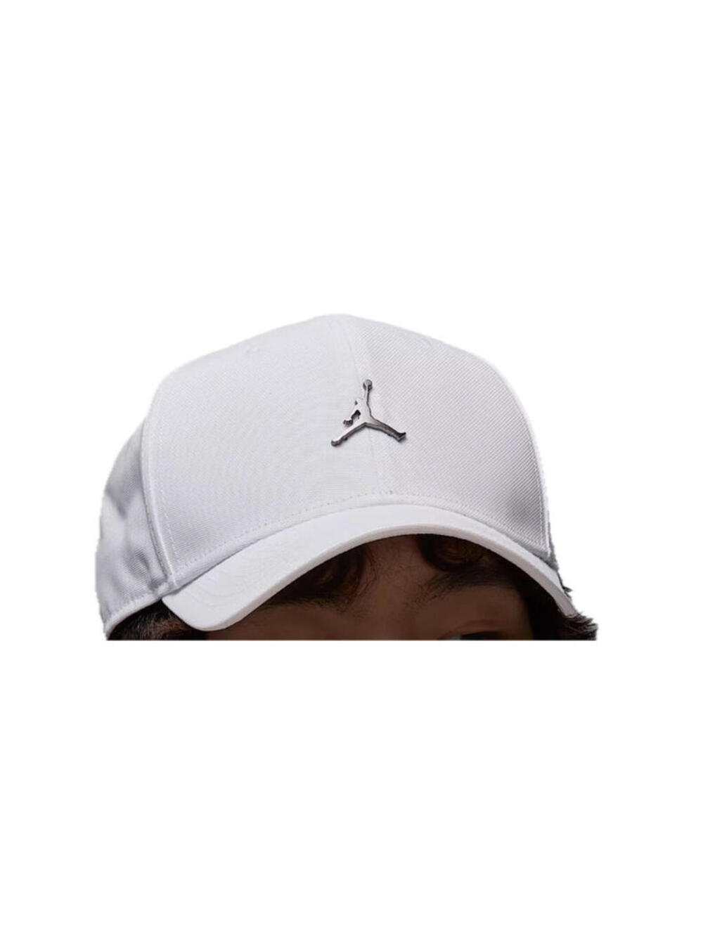 Jordan Hat Adjustable White Cap  Gunmetal Jumpman HM5750-100 Size M/L